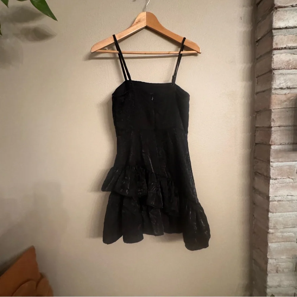 TOPSHOP Little‎ Black Ruffle Dress